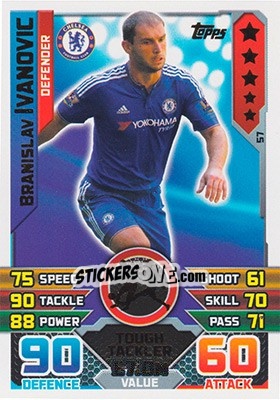 Sticker Branislav Ivanovic - English Premier League 2015-2016. Match Attax n. 57 - Topps