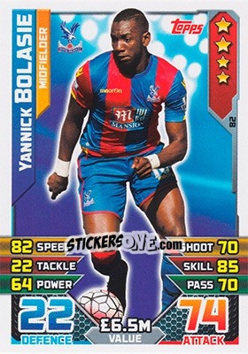 Figurina Yannick Bolasie - English Premier League 2015-2016. Match Attax - Topps