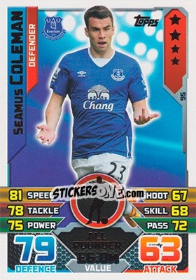 Figurina Seamus Coleman - English Premier League 2015-2016. Match Attax - Topps