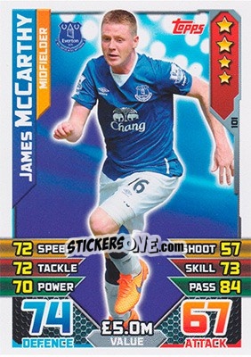 Sticker James McCarthy - English Premier League 2015-2016. Match Attax - Topps