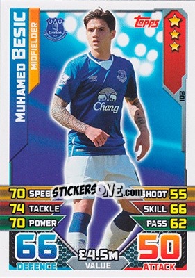 Figurina Muhamed Besic - English Premier League 2015-2016. Match Attax - Topps