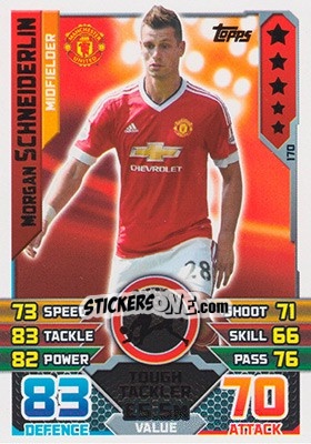 Sticker Morgan Schneiderlin - English Premier League 2015-2016. Match Attax - Topps