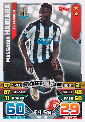 Sticker Massadio Haidara - English Premier League 2015-2016. Match Attax - Topps