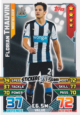 Sticker Florian Thauvin - English Premier League 2015-2016. Match Attax - Topps