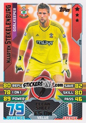 Cromo Maarten Stekelenburg - English Premier League 2015-2016. Match Attax - Topps