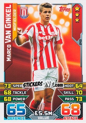 Sticker Marco van Ginkel - English Premier League 2015-2016. Match Attax - Topps