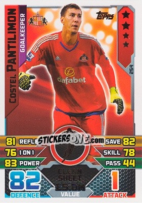 Sticker Costel Pantilimon - English Premier League 2015-2016. Match Attax - Topps