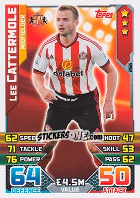Figurina Lee Cattermole - English Premier League 2015-2016. Match Attax - Topps