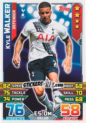 Sticker Kyle Walker - English Premier League 2015-2016. Match Attax n. 295 - Topps