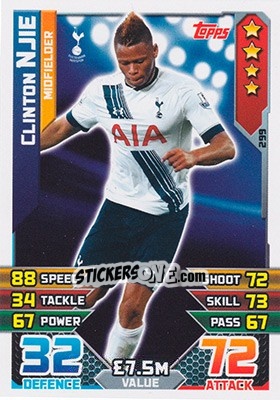 Sticker Clinton Njie - English Premier League 2015-2016. Match Attax - Topps