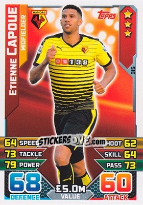 Sticker Etienne Capoue - English Premier League 2015-2016. Match Attax - Topps