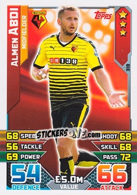 Figurina Almen Abdi - English Premier League 2015-2016. Match Attax - Topps