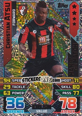 Figurina Christian Atsu - English Premier League 2015-2016. Match Attax - Topps