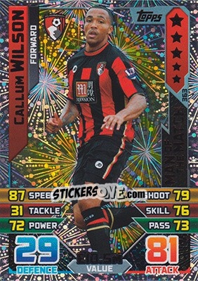 Sticker Callum Wilson - English Premier League 2015-2016. Match Attax - Topps