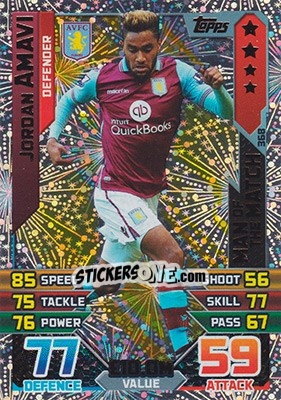 Sticker Jordan Amavi - English Premier League 2015-2016. Match Attax - Topps