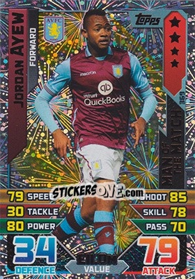 Sticker Jordan Ayew - English Premier League 2015-2016. Match Attax - Topps