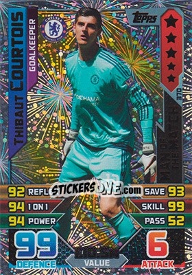 Sticker Thibaut Courtois - English Premier League 2015-2016. Match Attax n. 370 - Topps