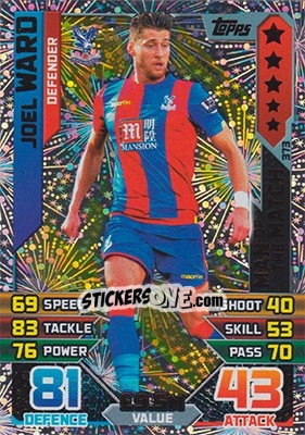 Figurina Joel Ward - English Premier League 2015-2016. Match Attax - Topps