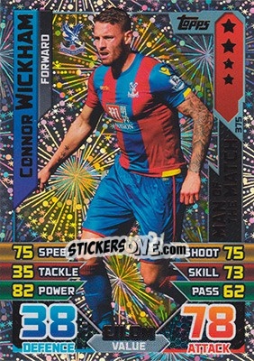 Sticker Connor Wickham - English Premier League 2015-2016. Match Attax - Topps