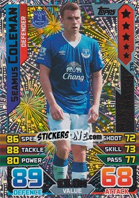 Sticker Seamus Coleman - English Premier League 2015-2016. Match Attax - Topps