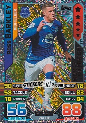 Sticker Ross Barkley - English Premier League 2015-2016. Match Attax n. 377 - Topps