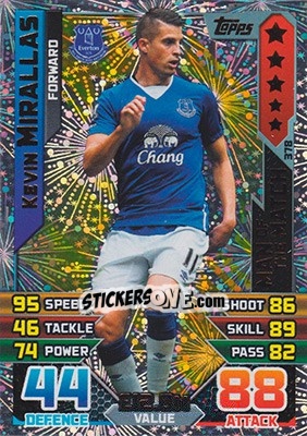 Sticker Kevin Mirallas - English Premier League 2015-2016. Match Attax n. 378 - Topps