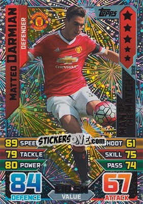 Sticker Matteo Darmian - English Premier League 2015-2016. Match Attax - Topps