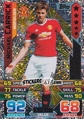 Sticker Michael Carrick - English Premier League 2015-2016. Match Attax n. 389 - Topps