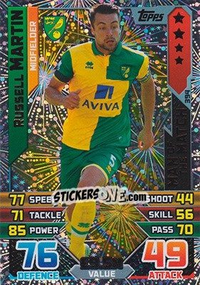 Figurina Russell Martin - English Premier League 2015-2016. Match Attax - Topps