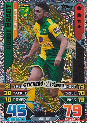 Figurina Robbie Brady - English Premier League 2015-2016. Match Attax - Topps