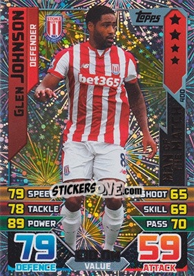 Figurina Glen Johnson - English Premier League 2015-2016. Match Attax - Topps