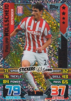 Figurina Philipp Wollscheid - English Premier League 2015-2016. Match Attax - Topps