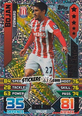 Figurina Bojan Krkic - English Premier League 2015-2016. Match Attax - Topps