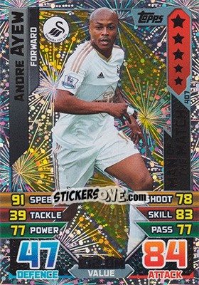 Cromo Andre Ayew - English Premier League 2015-2016. Match Attax - Topps