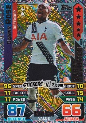 Cromo Danny Rose - English Premier League 2015-2016. Match Attax - Topps