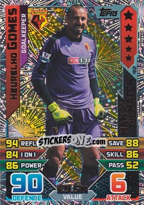 Sticker Heurelho Gomes - English Premier League 2015-2016. Match Attax - Topps