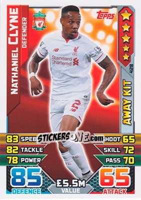 Sticker Nathaniel Clyne - English Premier League 2015-2016. Match Attax - Topps