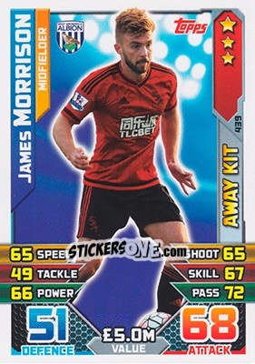 Sticker James Morrison - English Premier League 2015-2016. Match Attax - Topps