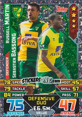 Sticker Russell Martin / Sebastien Bassong