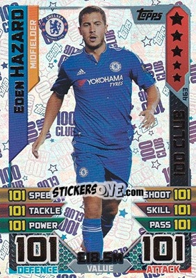 Sticker Eden Hazard - English Premier League 2015-2016. Match Attax n. 463 - Topps