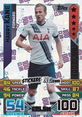 Sticker Harry Kane - English Premier League 2015-2016. Match Attax n. 464 - Topps