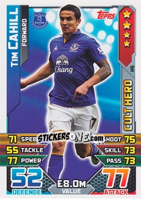 Sticker Tim Cahill - English Premier League 2015-2016. Match Attax n. H5 - Topps