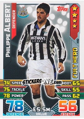 Cromo Philippe Albert - English Premier League 2015-2016. Match Attax - Topps