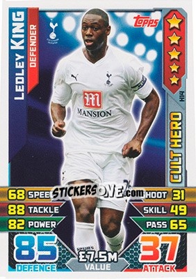 Cromo Ledley King - English Premier League 2015-2016. Match Attax - Topps