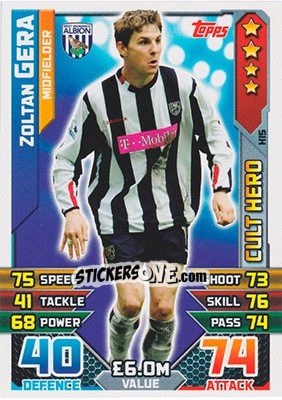 Cromo Zoltan Gera - English Premier League 2015-2016. Match Attax - Topps