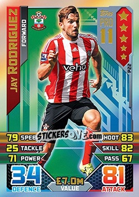 Figurina Jay Rodriguez - English Premier League 2015-2016. Match Attax - Topps