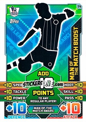 Figurina Man Of The Match Award - English Premier League 2015-2016. Match Attax - Topps