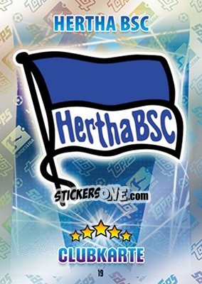 Sticker Clubkarte - German Fussball Bundesliga 2015-2016. Match Attax n. 19 - Topps