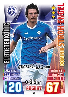 Cromo Dominik Stroh-Engel - German Fussball Bundesliga 2015-2016. Match Attax - Topps