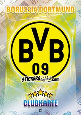 Sticker Clubkarte - German Fussball Bundesliga 2015-2016. Match Attax - Topps